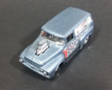 2010 Hot Wheels 1956 Ford Truck Champion Spark Plugs Grey Die Cast Toy Car Hot Rod Vehicle