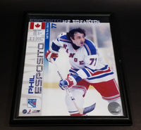 2005 Photo File Phil Esposito #77 New York Rangers NHL Ice Hockey Player Framed 8 x 10 Photo Stats Card - Treasure Valley Antiques & Collectibles