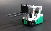 2010 Matchbox Power Lift 2000 Fork Lift Green White Die Cast Toy Car Warehouse Machinery Construction Vehicle Equipment - Treasure Valley Antiques & Collectibles