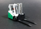 2010 Matchbox Power Lift 2000 Fork Lift Green White Die Cast Toy Car Warehouse Machinery Construction Vehicle Equipment - Treasure Valley Antiques & Collectibles