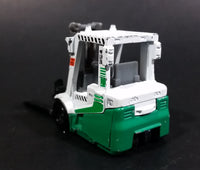 2010 Matchbox Power Lift 2000 Fork Lift Green White Die Cast Toy Car Warehouse Machinery Construction Vehicle Equipment - Treasure Valley Antiques & Collectibles