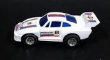 Vintage Martini Porsche #8 White Pullback Friction Race Car Die Cast Toy Vehicle - Made in Hong Kong - Treasure Valley Antiques & Collectibles