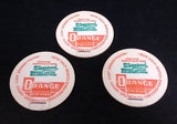 3 Vintage Silverwood Dairies Orange Drink Milk Bottle Caps - Treasure Valley Antiques & Collectibles