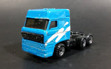 1987 Matchbox DAF 3300 Space Cab Blue Semi Tractor Truck Die Cast Toy Car Vehicle - Treasure Valley Antiques & Collectibles