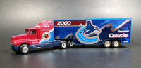 White Rose Collectibles NHL Hockey Vancouver Canucks Kenworth T600 Semi Tractor Trailer Die Cast Toy Vehicle - Treasure Valley Antiques & Collectibles