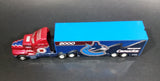 White Rose Collectibles NHL Hockey Vancouver Canucks Kenworth T600 Semi Tractor Trailer Die Cast Toy Vehicle - Treasure Valley Antiques & Collectibles