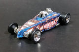 2003 Hot Wheels First Editions Tire Fryer Metalflake Blue Die Cast Toy Car Hot Rod Vehicle - Treasure Valley Antiques & Collectibles