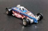 2003 Hot Wheels First Editions Tire Fryer Metalflake Blue Die Cast Toy Car Hot Rod Vehicle - Treasure Valley Antiques & Collectibles