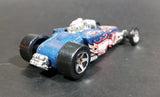 2003 Hot Wheels First Editions Tire Fryer Metalflake Blue Die Cast Toy Car Hot Rod Vehicle - Treasure Valley Antiques & Collectibles