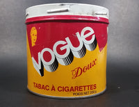 Vintage Vogue Mild 200g Tobacco Tin Canister English and French No Lid - Treasure Valley Antiques & Collectibles