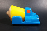 1997 Wendy's Restaurants Blue and Yellow Chocolate Frosty Toy Car Vehicle - Kid's Meal