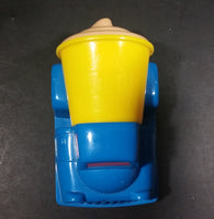 1997 Wendy's Restaurants Blue and Yellow Chocolate Frosty Toy Car Vehicle - Kid's Meal