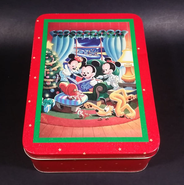 1994 Disney It's A Small World Holiday Mickey, Minnie, and Friends Christmas Holiday Tin - Treasure Valley Antiques & Collectibles