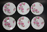 Set of 6 Roslyn Bone China "Harmony Rose" Salad Plates - Signed - Treasure Valley Antiques & Collectibles