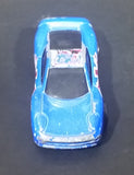 2003 Hot Wheels Flag Flyers British Jaguar XJ220 Blue Die Cast Toy Car Vehicle - Treasure Valley Antiques & Collectibles