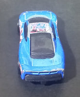 2003 Hot Wheels Flag Flyers British Jaguar XJ220 Blue Die Cast Toy Car Vehicle - Treasure Valley Antiques & Collectibles