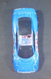 2003 Hot Wheels Flag Flyers British Jaguar XJ220 Blue Die Cast Toy Car Vehicle - Treasure Valley Antiques & Collectibles