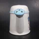 Vintage Holly Hobbie Blue Girl White Ceramic Flower Watering Can Collectible - Treasure Valley Antiques & Collectibles