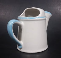 Vintage Holly Hobbie Blue Girl White Ceramic Flower Watering Can Collectible - Treasure Valley Antiques & Collectibles