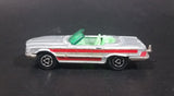 1980 Majorette Mercedes 350 SL Convertible Silver Grey with Red Stripes Die Cast Toy Car - Treasure Valley Antiques & Collectibles