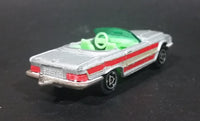 1980 Majorette Mercedes 350 SL Convertible Silver Grey with Red Stripes Die Cast Toy Car - Treasure Valley Antiques & Collectibles