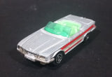 1980 Majorette Mercedes 350 SL Convertible Silver Grey with Red Stripes Die Cast Toy Car - Treasure Valley Antiques & Collectibles