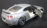 Tomica Tomy 2008 Nissan GT-R Grey Silver Car 1/61 Die Cast Toy Car Vehicle - Opening Doors - Treasure Valley Antiques & Collectibles