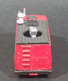 1999 Matchbox Intergalactic Research TV News Truck Van Red Die Cast Toy Car Vehicle - Treasure Valley Antiques & Collectibles