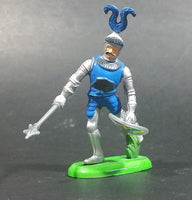 1971 Britains Ltd Soldier Knight in Armor with a Mace and Blue Themed Shield Toy Figure - Treasure Valley Antiques & Collectibles