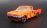 Unknown Maker Orange Pickup Truck #12 "M" Die Cast Toy Car Vehicle - Made in China - Treasure Valley Antiques & Collectibles