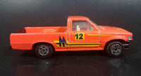 Unknown Maker Orange Pickup Truck #12 "M" Die Cast Toy Car Vehicle - Made in China - Treasure Valley Antiques & Collectibles