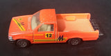 Unknown Maker Orange Pickup Truck #12 "M" Die Cast Toy Car Vehicle - Made in China - Treasure Valley Antiques & Collectibles