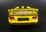 2005 Kinsmart Dodge Viper GTS-R Yellow w/ Black Stripes 5039 Die Cast Toy Pullback Car Vehicle - Treasure Valley Antiques & Collectibles