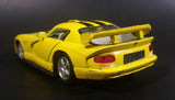 2005 Kinsmart Dodge Viper GTS-R Yellow w/ Black Stripes 5039 Die Cast Toy Pullback Car Vehicle - Treasure Valley Antiques & Collectibles