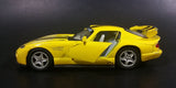 2005 Kinsmart Dodge Viper GTS-R Yellow w/ Black Stripes 5039 Die Cast Toy Pullback Car Vehicle - Treasure Valley Antiques & Collectibles