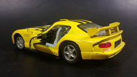 2005 Kinsmart Dodge Viper GTS-R Yellow w/ Black Stripes 5039 Die Cast Toy Pullback Car Vehicle - Treasure Valley Antiques & Collectibles