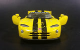 2005 Kinsmart Dodge Viper GTS-R Yellow w/ Black Stripes 5039 Die Cast Toy Pullback Car Vehicle - Treasure Valley Antiques & Collectibles