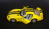 2005 Kinsmart Dodge Viper GTS-R Yellow w/ Black Stripes 5039 Die Cast Toy Pullback Car Vehicle - Treasure Valley Antiques & Collectibles