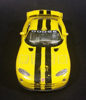 2005 Kinsmart Dodge Viper GTS-R Yellow w/ Black Stripes 5039 Die Cast Toy Pullback Car Vehicle - Treasure Valley Antiques & Collectibles