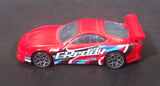 2016 Hot Wheels Speed Graphics Toyota Supra Red Die Cast Toy Car Vehicle - Treasure Valley Antiques & Collectibles