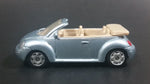 Maisto VW Volkswagen New Beetle Convertible Silver Grey Die Cast Toy Car Vehicle - Treasure Valley Antiques & Collectibles