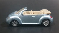 Maisto VW Volkswagen New Beetle Convertible Silver Grey Die Cast Toy Car Vehicle - Treasure Valley Antiques & Collectibles