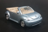 Maisto VW Volkswagen New Beetle Convertible Silver Grey Die Cast Toy Car Vehicle - Treasure Valley Antiques & Collectibles