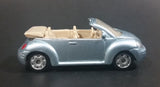 Maisto VW Volkswagen New Beetle Convertible Silver Grey Die Cast Toy Car Vehicle - Treasure Valley Antiques & Collectibles