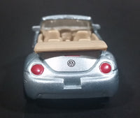 Maisto VW Volkswagen New Beetle Convertible Silver Grey Die Cast Toy Car Vehicle - Treasure Valley Antiques & Collectibles