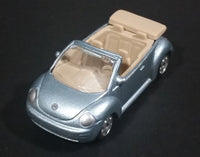 Maisto VW Volkswagen New Beetle Convertible Silver Grey Die Cast Toy Car Vehicle - Treasure Valley Antiques & Collectibles