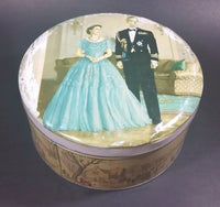 1953 Huntley & Palmers Queen Elizabeth II & The Duke of Edinburgh Biscuits Tin - Treasure Valley Antiques & Collectibles