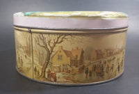 1953 Huntley & Palmers Queen Elizabeth II & The Duke of Edinburgh Biscuits Tin - Treasure Valley Antiques & Collectibles