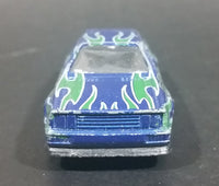 1980s Zee Toys Dyna Wheels Audi Quattro Blue & Green w/ Grey Shark Car No. D87 Die Cast Toy Vehicle - 1/64 Scale - Treasure Valley Antiques & Collectibles