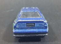 1980s Zee Toys Dyna Wheels Audi Quattro Blue & Green w/ Grey Shark Car No. D87 Die Cast Toy Vehicle - 1/64 Scale - Treasure Valley Antiques & Collectibles